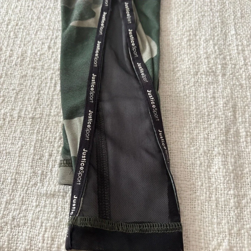 Justice Girls Leggings Lot of 5 Size XS 5/6 Camo Leopard Aztec Tropical Grey